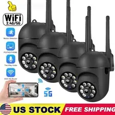 4X Wireless Security Camera System Smart Outdoor Home Night Vision 1080P 5G WiFi