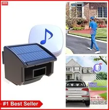 Solar Driveway Alarm System 1/4 Mile Range Motion Sensor Detector Outdoor