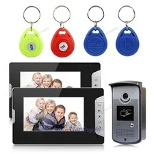 Fashionable 7" Wired Video Door Phone Intercom System 700TVL Camera Night Vision