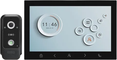 2 Wired Video Doorbell Apartment Intercom System, 7 Inch Full Touch Monitor,1080
