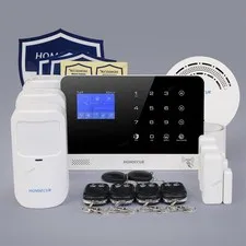 HOMSECUR Wireless WIFI 4G GSM RFID LCD Home House Alarm System