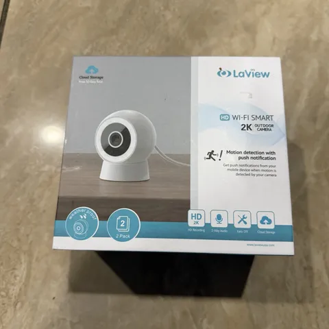 LaView 4MP Security Cameras Outdoor Indoor 2pc,2K Wired Cameras for Home Secu...