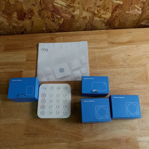 Ring 2nd Gen Key Pad w/ Power Range Extender and 2 Motion Dectecters - Open Box