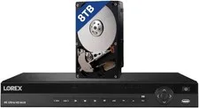 Lorex 4K 8TB NVR (Expandable up to 2×16TB) PoE Switch Not Included (USED)