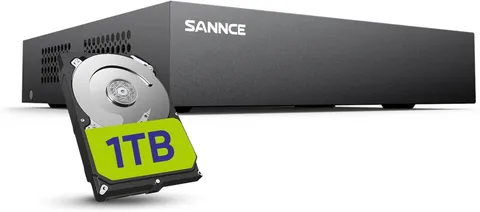 SANNCE 8 Channel 1080P Wired DVR Security System 1TB Hard Drive