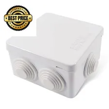 Sunnyglade ABS Plastic Electrical Junction Box IP55 3.4"x3.4"x2", White 