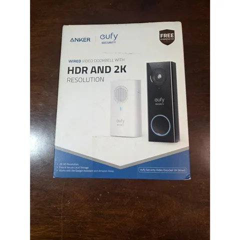 Eufy Security Video Doorbell 2K Wired HDR Alexa Google Assistant