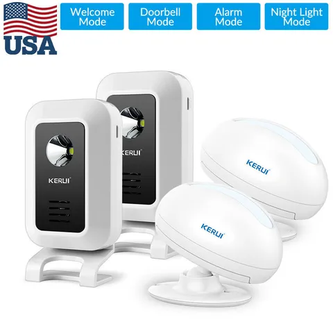Wireless Entry Door Bell Welcome Motion Sensor Detector Gate Chime Alert Alarm