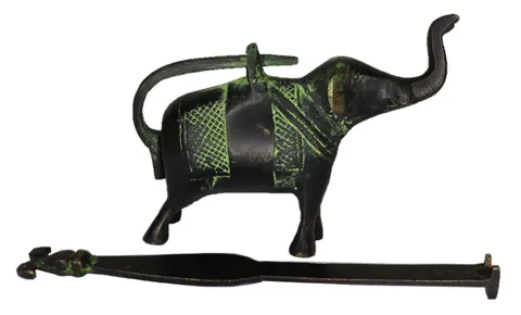 Elephant Shape Antique Vintage Style Door Lock Handmade Brass Padlock Home...