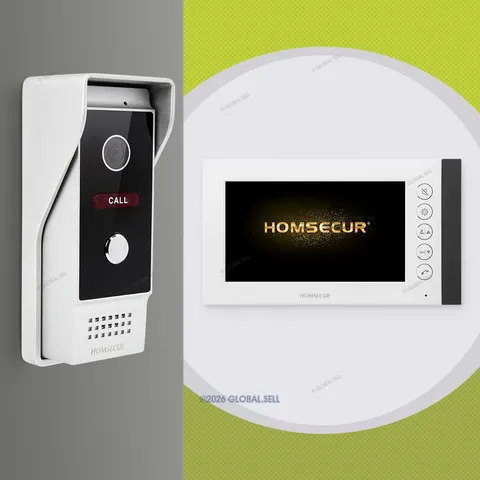 HOMSECUR 7" Video Door Phone Intercom Doorbell Door Unlock Monitoring Security