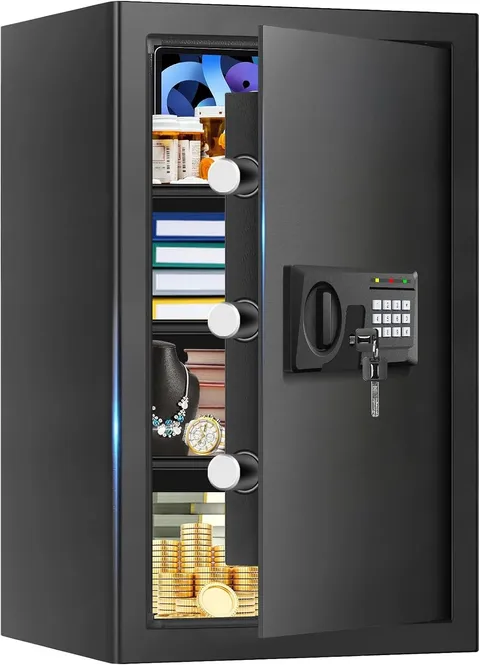 5.1 Cu Ft Large Home Safe Waterproof Fireproof Safe Box