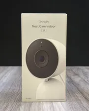 Google Nest Cam Indoor 3rd Gen 2K Wired Security Camera Snow GA09973-US NEW