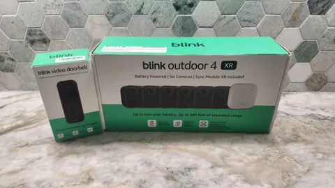 Blink Security 6 Camera Set Outdoor 4 XR with Sync Module HD Wireless Doorbell