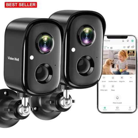 Security Cameras Wireless Outdoor 2K Video Night Vision Two-Way Ai Motion