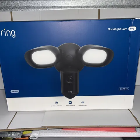 Ring Floodlight Cam Pro (2nd Gen - Newest) Black - BRAND NEW SEALED