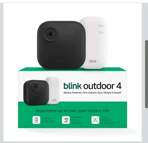 NEW Blink Outdoor 4 Wireless Smart Security Camera - 5 camera system, Sealed