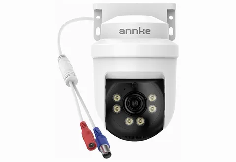 ANNKE 5MP Audio Video Wired CCTV Dome Camera 350° Pan&Tilt Outdoor Night Vision