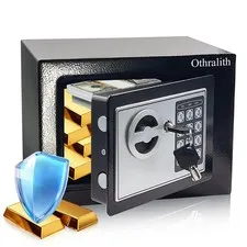 Small Safe Box for Money, 0.23 Cu Ft Mini Kids Safes Security Safety Lock Box...