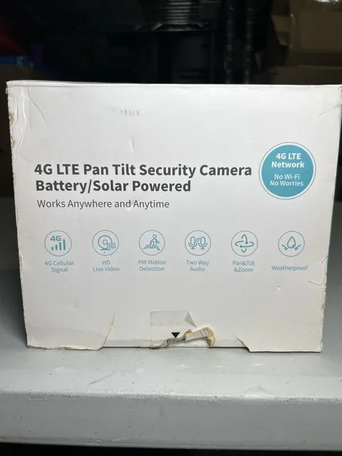 4g LTE Plan Tilt Security Camera Battery/Solar Powered