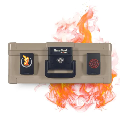SureSeal Fire Safe with Key Lock, 1 Hour Fire , UL & 100 Hour Water Resistant...