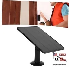 Solar Panel for Security Camera Outdoor, 10W Video Doorbell Solar CSP4W-O-B