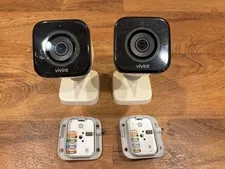 2 Vivint Outdoor Camera Pro Gen 2 VS-ODC350-WHT Cameras - White