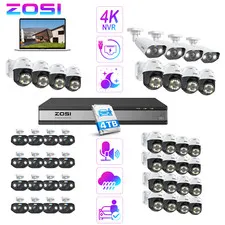 ZOSI 4K Spotlight 16CH PoE Security System 5MP IP Camera Audio Auto Tracking 4TB