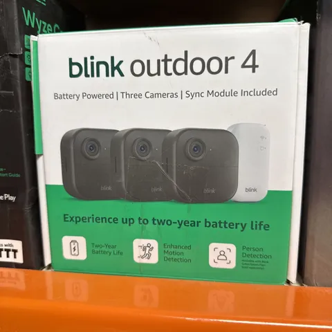 Blink Outdoor 4 Battery Powered 3-Camera Security System  NEW, Factory Sealed