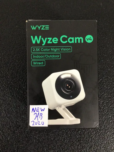 Wyze Cam v4 2.5K QHD Indoor/Outdoor Smart Security Camera Color Night Vision