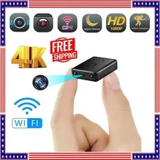 Smart Mini WiFi Camera Wireless 1080P HD Small Night Cam w/Battery Home Security
