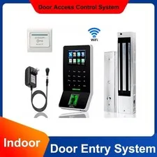 Kit Door Access Control System Biometric Fingerprint zkteco, 600lb ZK F22 Entry