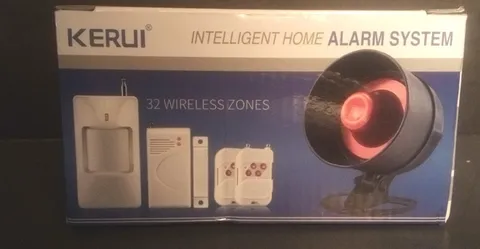 Intelligent Home Alarm System Kerui White 32 Wireless Zones   NIB