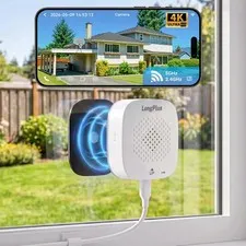 8MP 4K Window Camera, 2.4/5GHz WiFi Window Cameras for Home Security, Safevie...