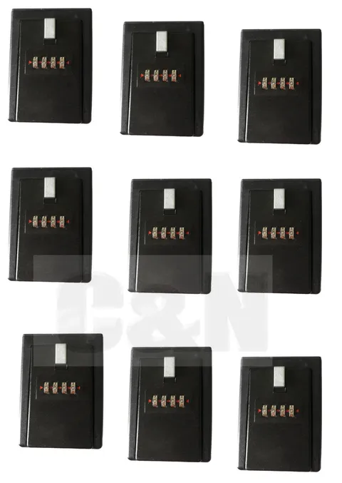 wall mount lockboxes real estate 4 digit key/card  lock box X 9pcs