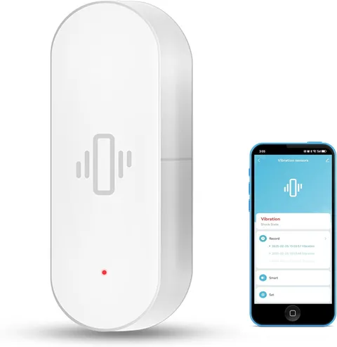 Smart Vibration Sensor: Wireless Glass Break Detector, Wifi Door Sensor