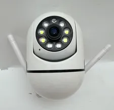 Teruhal TG1/Y Wireless PTZ Security Camera White Dual Antenna IR Night Vision