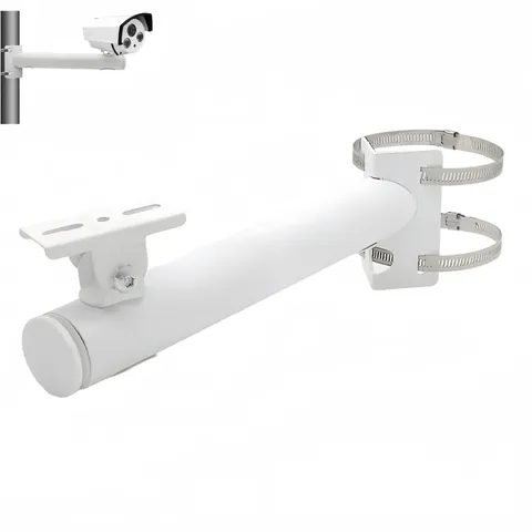 Surveillance Security Camera Mount Bracket CCTV Galvanized Tube Corner Stand