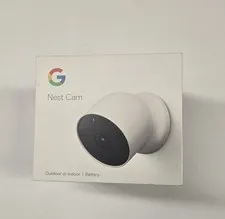 Google Nest Cam Battery Indoor/Outdoor Wireless Wi-Fi 1080p Night Vision White