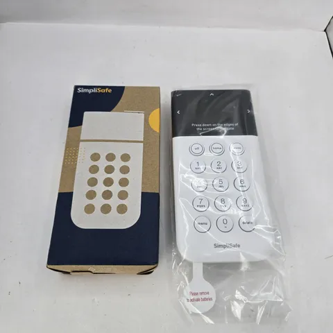SimpliSafe Home Security System Wireless Security Keypad KP3W SSKP3 - White