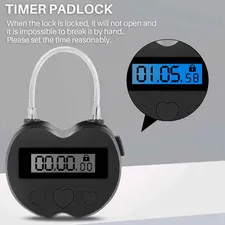 Black Time Lock LCD Display Time Lock Multifunction Travel Electronic Timer US
