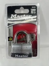 Master Lock 500D 13/16in 21mm Padlock 1-3/4in 44mm Security Lock with 2 Keys