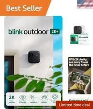 Outdoor 2K+ newest model — Wireless smart security camera, 2K video resolutio...