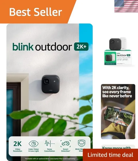 Outdoor 2K+ newest model — Wireless smart security camera, 2K video resolutio...