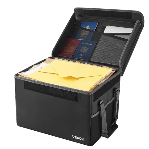 Fireproof Document Box 1832 Heat Insulated Waterproof Space-saving and Foldable