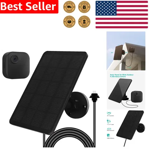 High Efficiency Solar Panel for Blink Outdoor 4th Gen Camera Waterproof Design