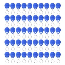50pcs 125KHz Access Control EM4100 Card Tag Token Key Chain Keyfob