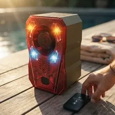 Solar Motion Sensor Alarm with Dual Detection - 130dB Alert for Outdoor Safety