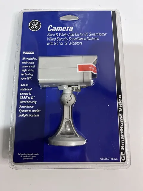 GE SmartHome Wired Security Camera - B&W Add-On - New (GESECTVBWC)