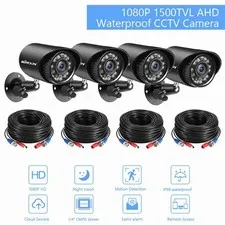 1080P Security Camera 24 Infrared LEDs Motion Detection Security Camera Kit KBUA