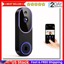 Video Doorbell Smart 1080p HD Camera WI-FI Night Vision Motion Detection Wireles